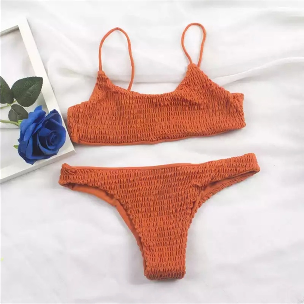 Orange Scrunch Bikini